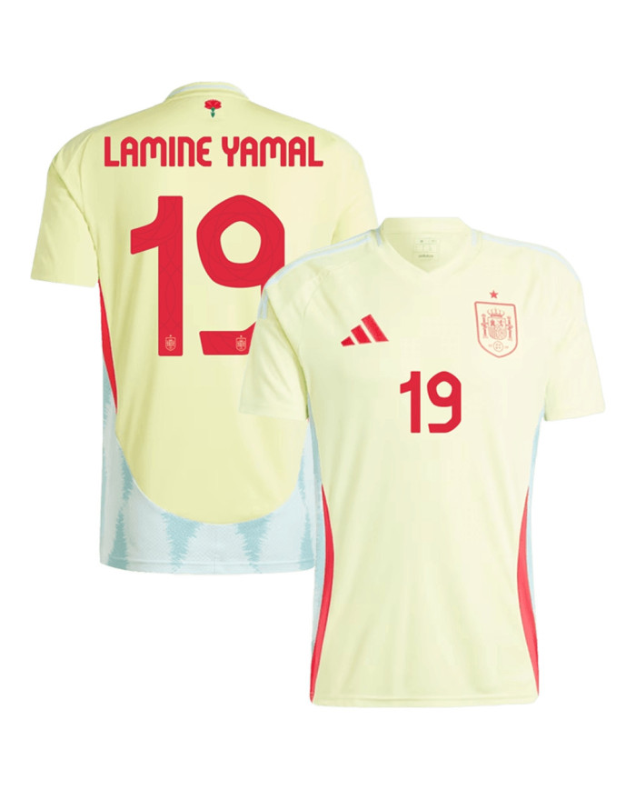LAMINE YAMAL 19 Spain Away Jersey Euro 2024