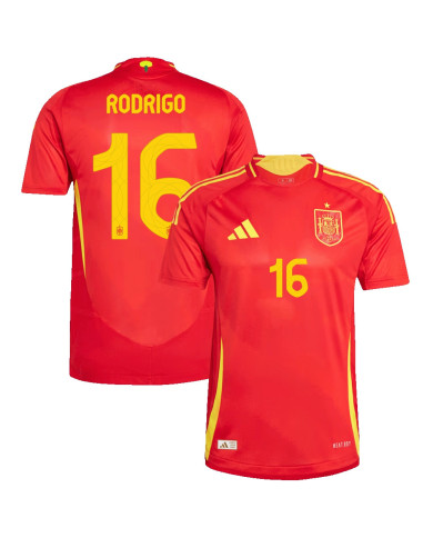 RODRIGO 16 Spain Home Jersey Player Version Euro 2024 RODRIGO 16 Spain Home Jersey Player Version Euro 2024
