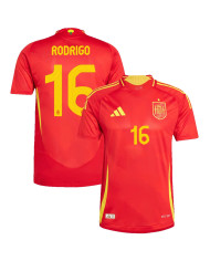 RODRIGO 16 Spain Home Jersey Player Version Euro 2024