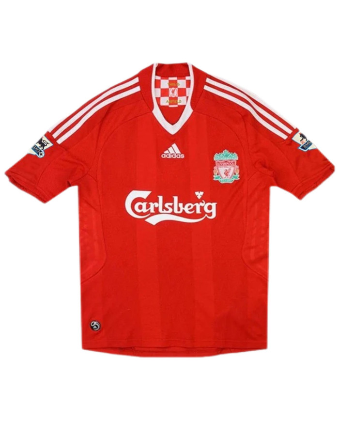 Gerrard  8 Retro Liverpool Home Jersey 2008/09