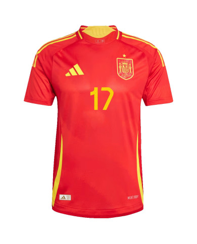 WILLIAMS JR. 17 Spain Home Jersey Player Version Euro 2024 WILLIAMS JR. 17 Spain Home Jersey Player Version Euro 2024