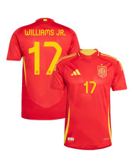 WILLIAMS JR. 17 Spain Home Jersey Player Version Euro 2024