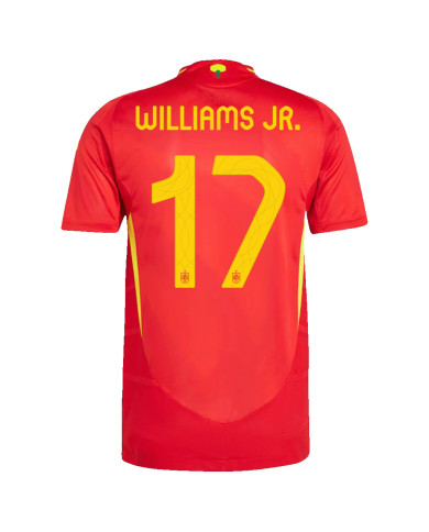WILLIAMS JR. 17 Spain Home Jersey Player Version Euro 2024 WILLIAMS JR. 17 Spain Home Jersey Player Version Euro 2024
