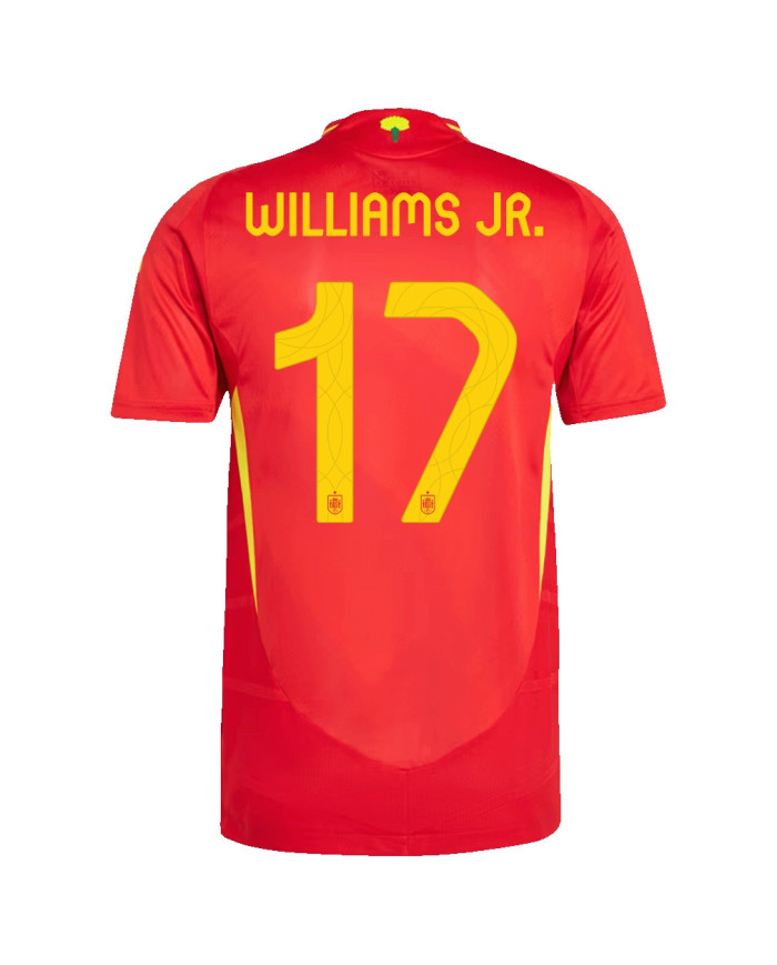 WILLIAMS JR. 17 Spain Home Jersey Player Version Euro 2024