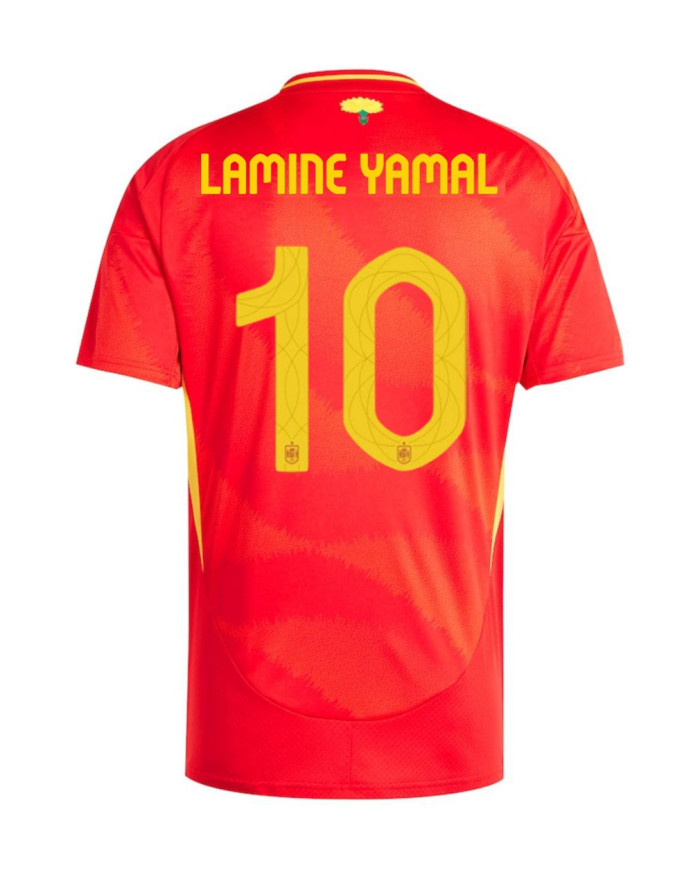 LAMINE YAMAL 10 Spain Home Jersey Euro 2024
