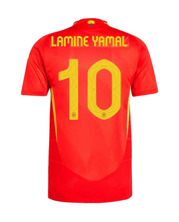 LAMINE YAMAL 10 Spain Home Jersey Player Version Euro 2024