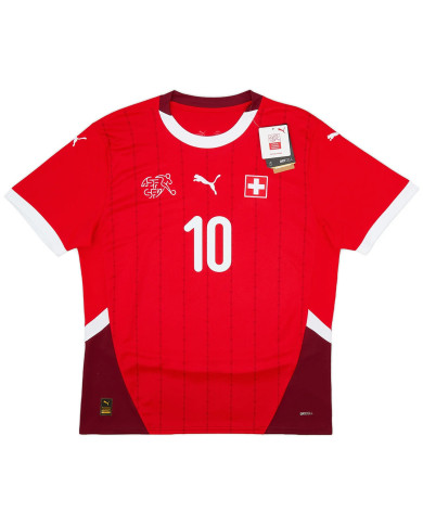 Xhaka 10 Switzerland Home Jersey Euro 2024