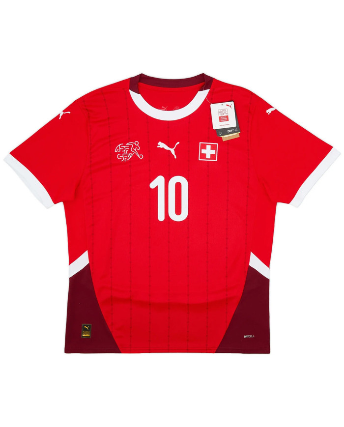 Xhaka 10 Switzerland Home Jersey Euro 2024