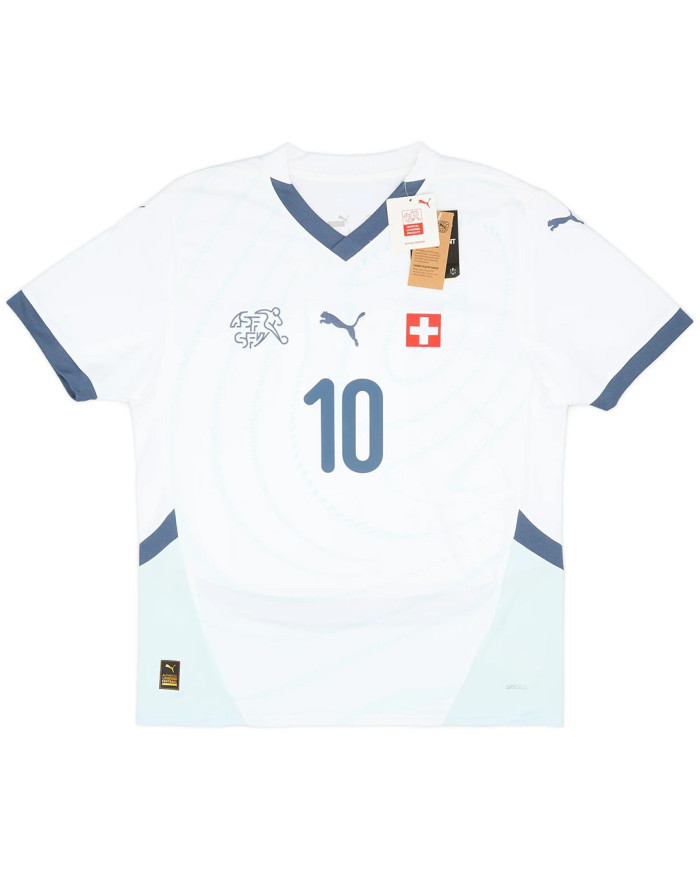 Xhaka 10 Switzerland Away Jersey Euro 2024