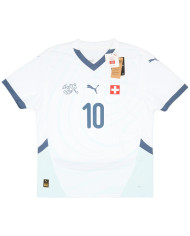 Xhaka 10 Switzerland Away Jersey Euro 2024