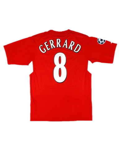 Liverpool Gerrard  8 Retro UCL Final Jersey 2005