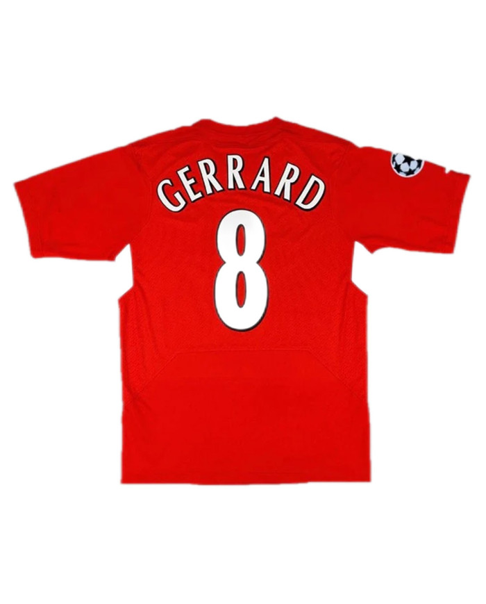 Liverpool Gerrard  8 Retro UCL Final Jersey 2005