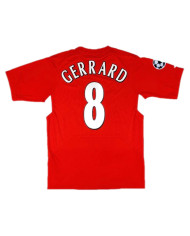 Liverpool Gerrard  8 Retro UCL Final Jersey 2005
