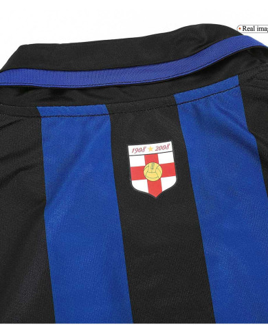 Retro Inter Milan 100th Anniversary Home Jersey 2007/08 Retro Inter Milan 100th Anniversary Home Jersey 2007/08