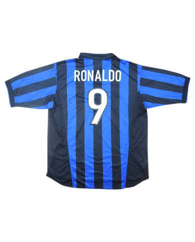 Ronaldo 9 Retro Inter Milan Home Jersey 1998/99 Ronaldo 9 Retro Inter Milan Home Jersey 1998/99