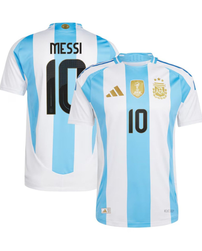 Messi 10 Argentina Home Jersey Player Version Copa America 2024