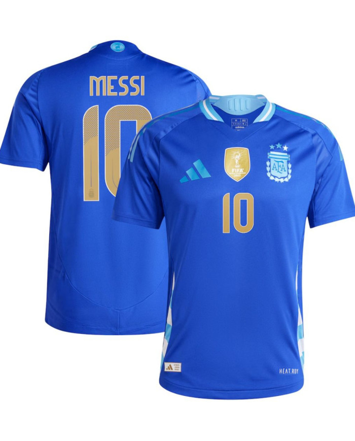 Messi 10 Argentina Away Jersey Player Version Copa America 2024