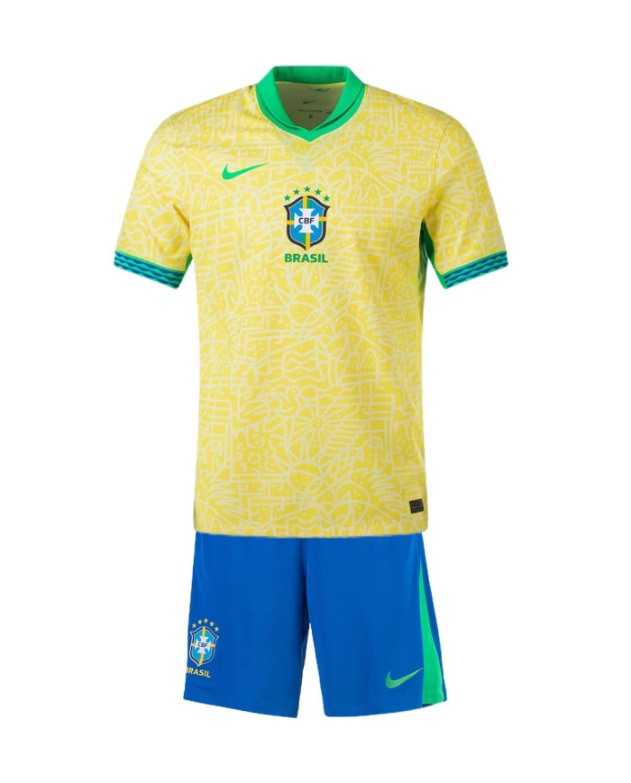 Kids Brazil Home Kit Copa America 2024