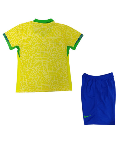 Kids Brazil Home Kit Copa America 2024 Kids Brazil Home Kit Copa America 2024
