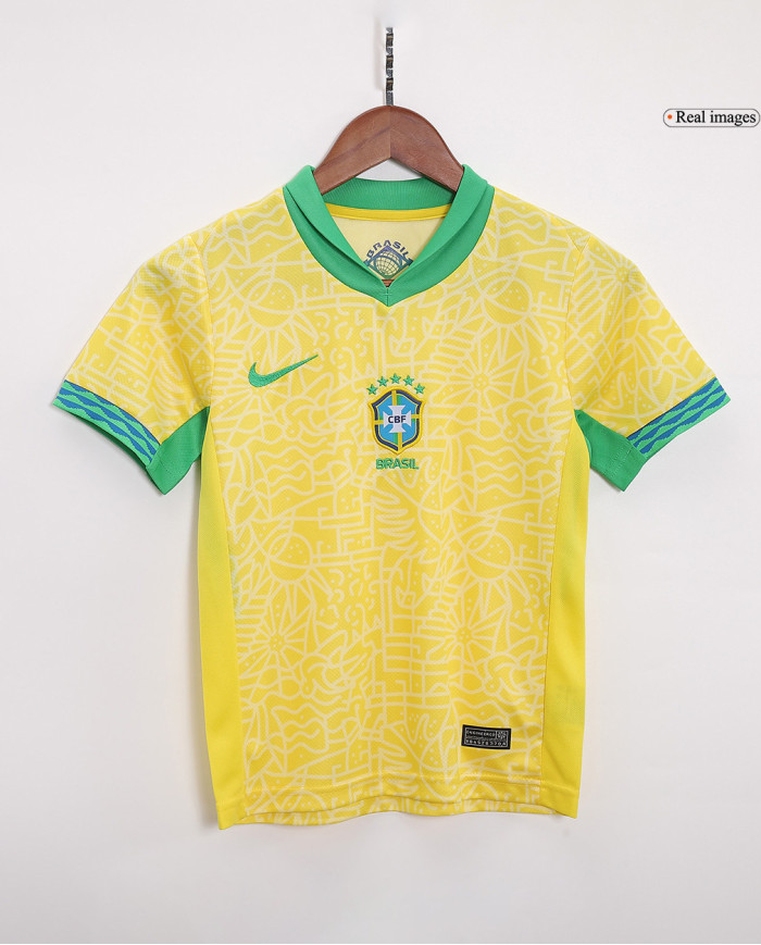 Kids Brazil Home Kit Copa America 2024
