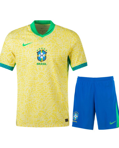 Brazil Home Kit (Jersey+Shorts) Copa America 2024 Brazil Home Kit (Jersey+Shorts) Copa America 2024
