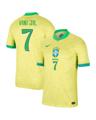 VINI JR. 7 Brazil Home Jersey Copa America 2024 VINI JR. 7 Brazil Home Jersey Copa America 2024