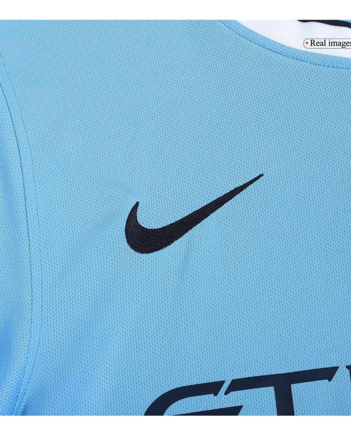 KUN AGÜERO 16 Retro Manchester City Home Jersey 2013/14