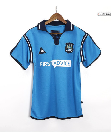 Sun 17 Manchester City Retro Home Jersey 2002/03