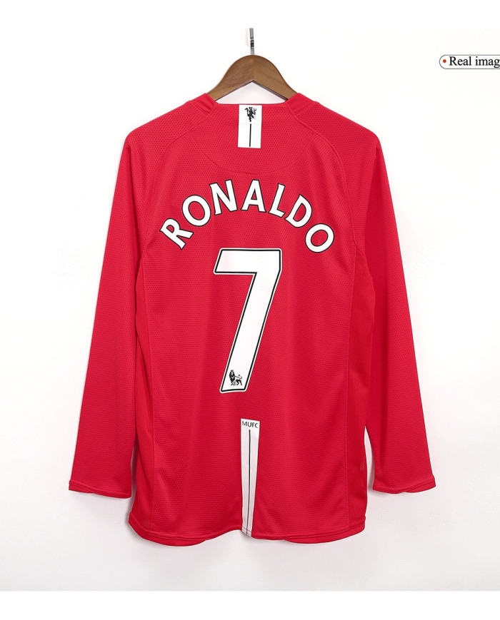 Manchester United RONALDO 7 Retro Jersey Long Sleeve 2007/08