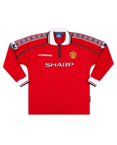 Manchester United Retro Jersey Home Long Sleeve 1998/00