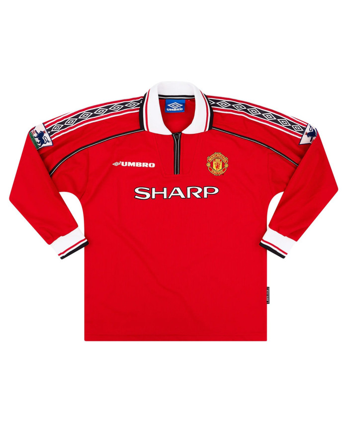Manchester United Retro Jersey Home Long Sleeve 1998/00