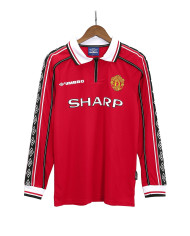 Manchester United Retro Jersey Home Long Sleeve 1998/00