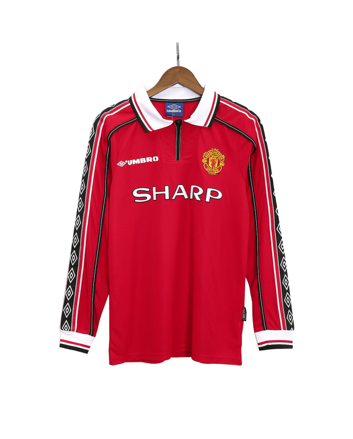 Manchester United Retro Jersey Home Long Sleeve 1998/00