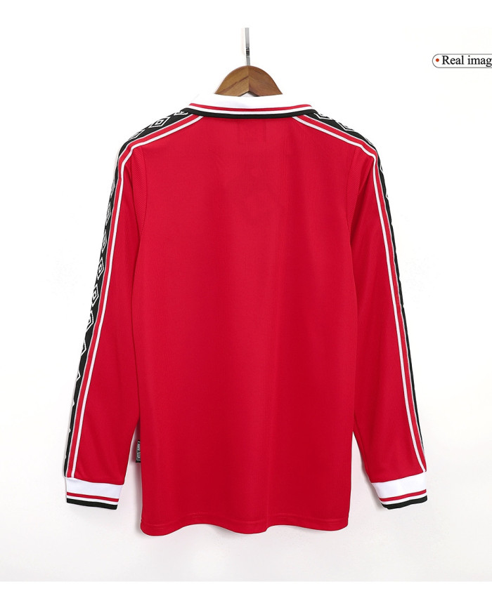 Manchester United Retro Jersey Home Long Sleeve 1998/00