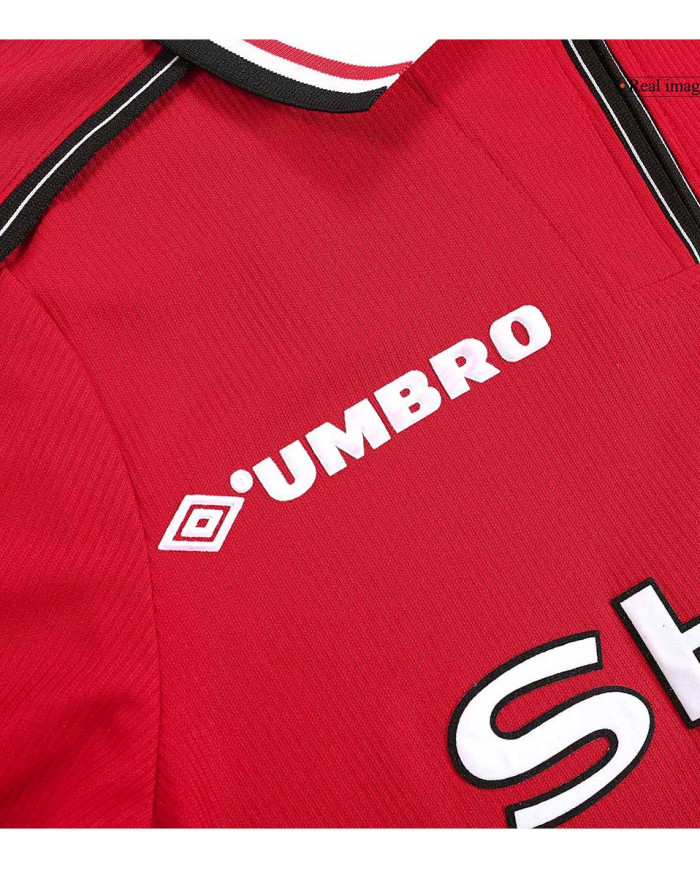 Manchester United Retro Jersey Home Long Sleeve 1998/00