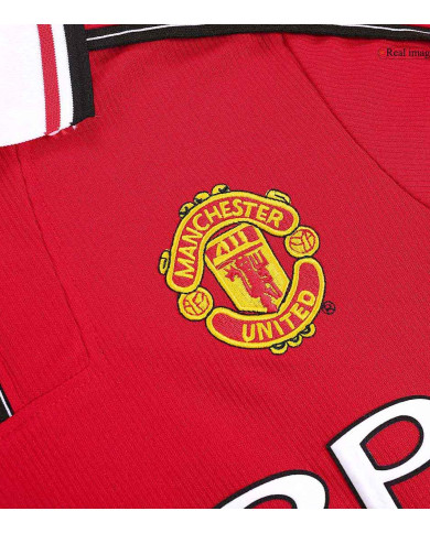 Manchester United Retro Jersey Home Long Sleeve 1998/00
