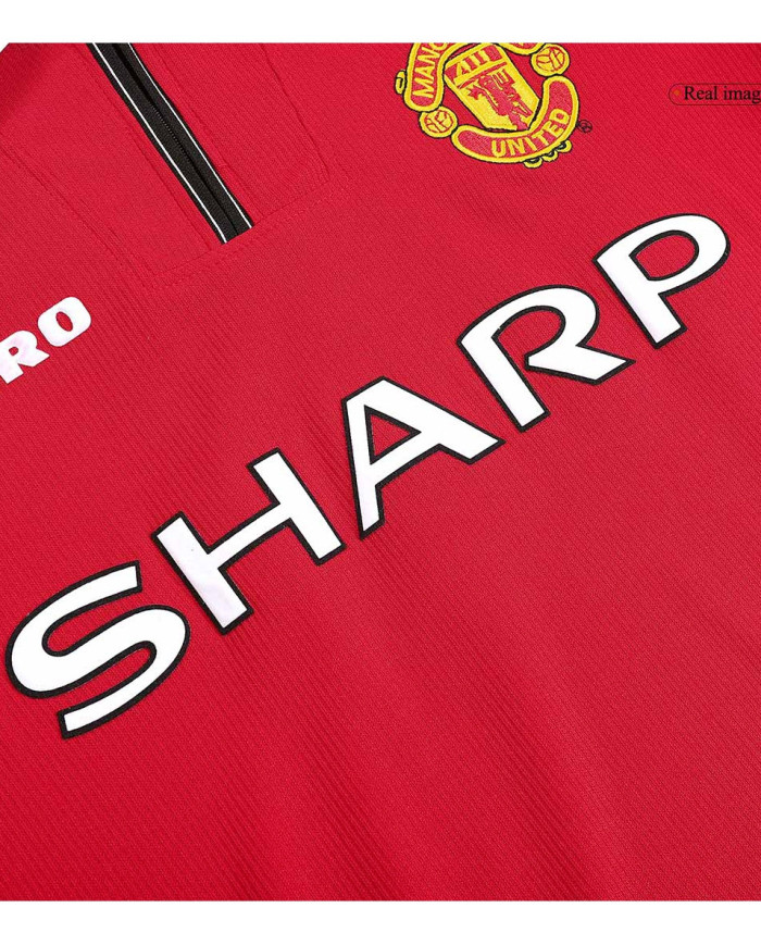 Manchester United Retro Jersey Home Long Sleeve 1998/00
