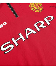 Manchester United Retro Jersey Home Long Sleeve 1998/00