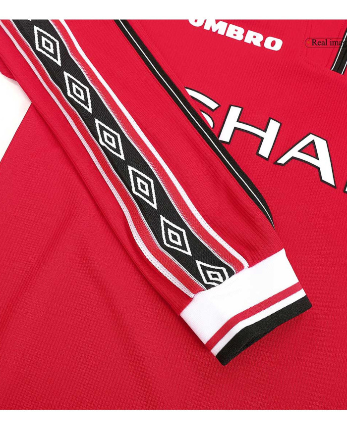 Manchester United Retro Jersey Home Long Sleeve 1998/00