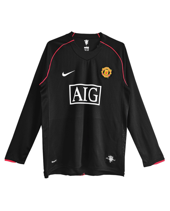 Retro Manchester United Away Long Sleeve Jersey 2007/08