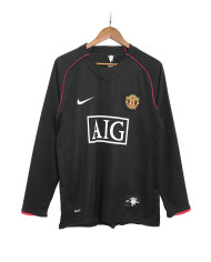 Retro Manchester United Away Long Sleeve Jersey 2007/08