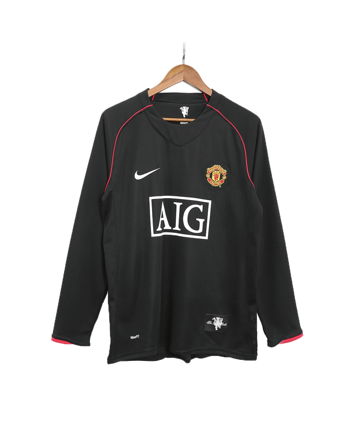 Retro Manchester United Away Long Sleeve Jersey 2007/08