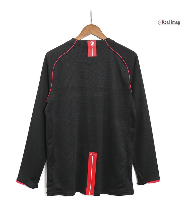 Retro Manchester United Away Long Sleeve Jersey 2007/08