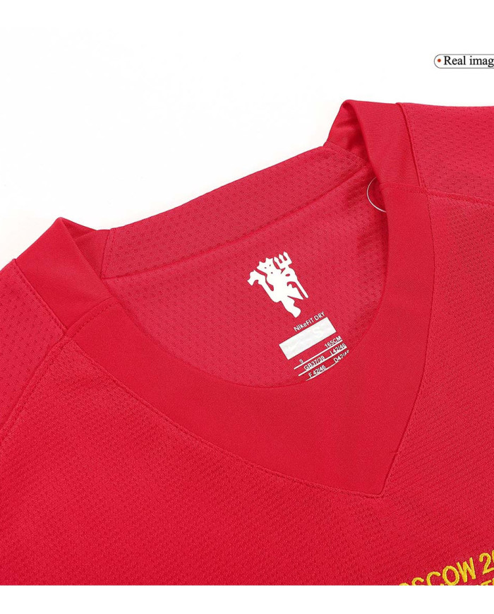 Retro Manchester United UCL Final Home Long Sleeve Jersey 2007/08