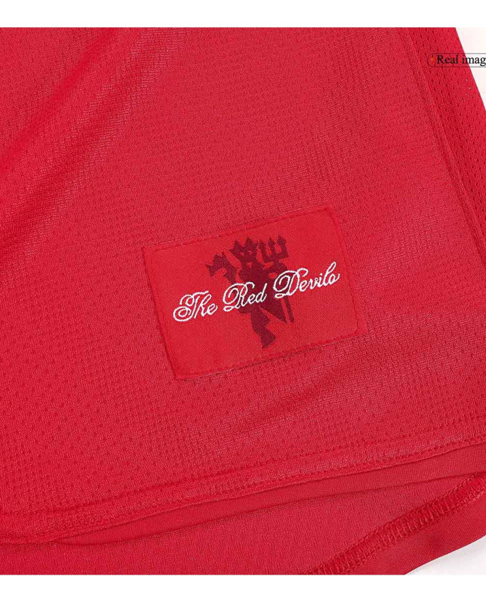 Retro Manchester United UCL Final Home Long Sleeve Jersey 2007/08