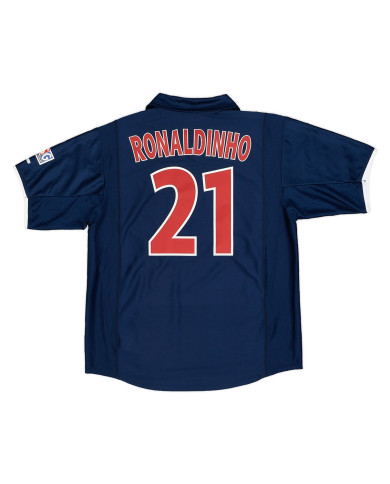 Ronaldinho 21 Retro PSG Home Jersey 2001/02 Ronaldinho 21 Retro PSG Home Jersey 2001/02