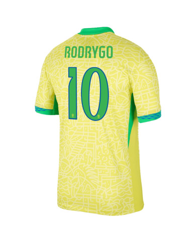 RODRYGO 10 Brazil Home Jersey Copa America 2024 RODRYGO 10 Brazil Home Jersey Copa America 2024