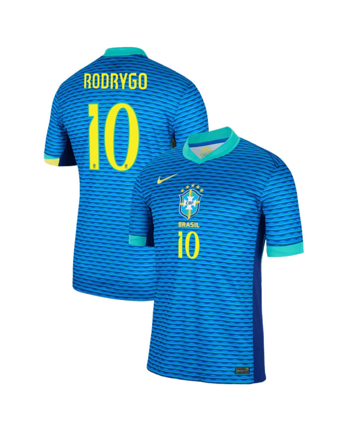 RODRYGO 10 Brazil Away Jersey Copa America 2024