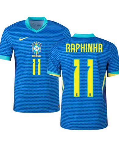 RAPHINHA 11 Brazil Away Jersey Copa America 2024 RAPHINHA 11 Brazil Away Jersey Copa America 2024