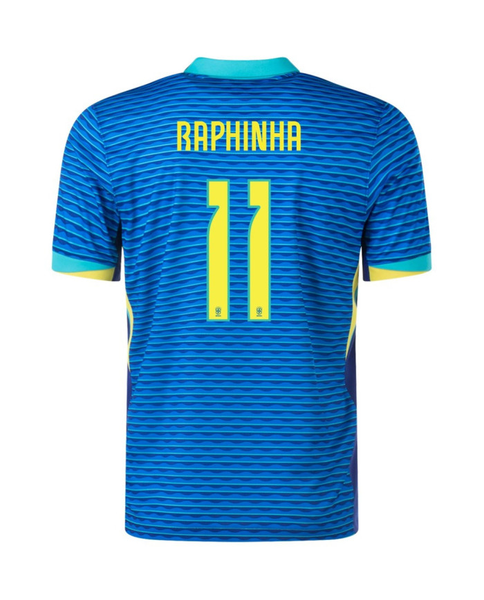 RAPHINHA 11 Brazil Away Jersey Copa America 2024